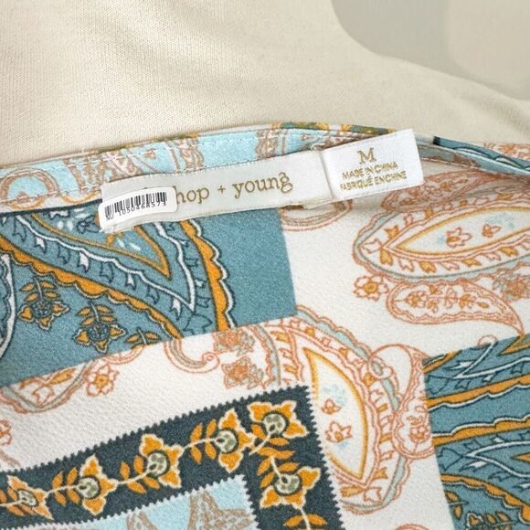 ANTHROPOLOGIE | Bishop & Young | Bonnes Vacance Cami | medium | blouse paisley - Picture 6 of 9